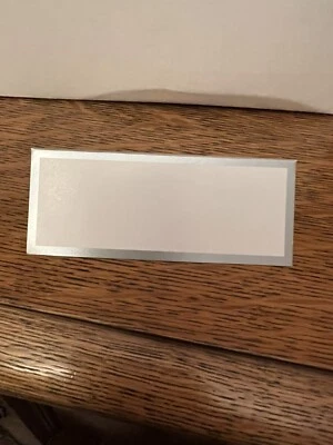 Nuevo - 50 Tarjetas de Lugar de Mesa para Boda Banquete Fiesta Evento Asientos Plateado Blanco Foto 1 de 4