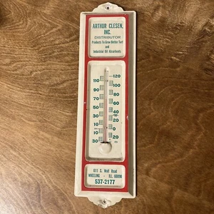 Arthur Clesen Thermometer Wheeling Illinois Distributor Turf Industrial Vintage - Picture 1 of 8