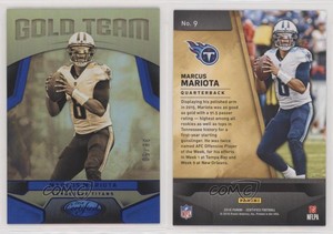 2016 Certified Gold Team Mirror Blue /50 Marcus Mariota #9