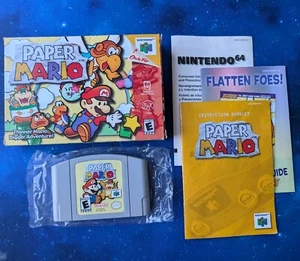 Paper Mario Nintendo 64 CIB N64 - Great Condition! - Picture 1 of 13