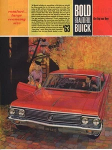 Vintage Print advertisement ad car BUICK 1963 Le Sabre Bold Beautiful car art 63 - Picture 1 of 1