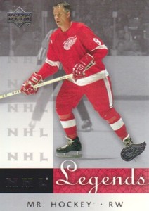 2001-02 Upper Deck Legends Hockey #15 Gordie Howe "Mr. Hockey"