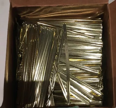 2000 Metallic Gold Twist Ties 4 Inch Long - Image 1 of 3