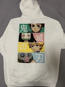 Demon Slayer Kimetsu No Yaiba Japanese Anime Men Large Pullover Hoodie - Bild 1 von 3