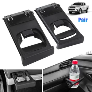 2x Armaturenbrett Getränkehalter Schwarz für Toyota Hilux Vigo SR Pickup Fortuner 2004-2015 - Bild 1 von 13
