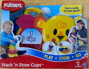 Playskool ~ Stack 'n Stow Cups ~ 7 Cups ~ Sensory Motor Skills ~ Easy Storage - Picture 1 of 6