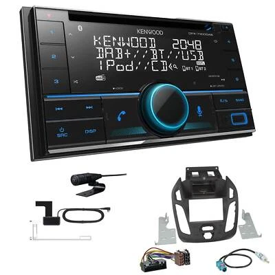 Kenwood 2-DIN Receiver Radio Bluetooth für Ford Tourneo Transit Connect schwarz  - Bild 1 von 4