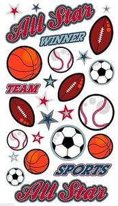 STICKO METALLIC ALL STARS STICKERS BNIP - Imagen 1 de 1