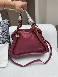 Authentic Chloe Medium Paraty Bag Raspberry Red - Picture 1 of 11