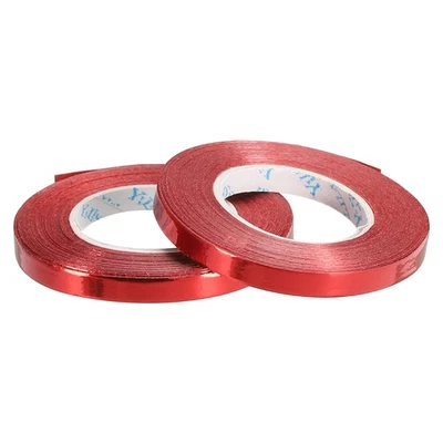 Cinta rizadora cuerda prensada metálica 3/16" 11 yardas 2 rollos roja Foto 1 de 4