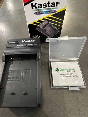 Batería y cargador de cámara KASTAR para SONY NP-BN1, DSC-WX150, WX170, WX200 - ¡NUEVO! Foto 1 de 4