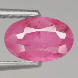 0.83Ct. Natural Gemstone Ruby Pinkish Red Oval Normal Heated Winza,Tanzania - Picture 1 of 7