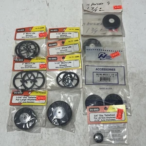 Lot Of Dubro Hangar 9 Wheels Tires NEW - Picture 1 of 1