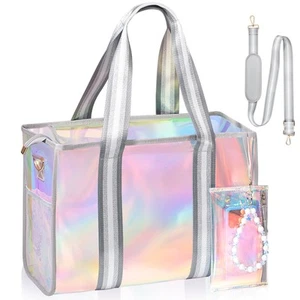 crawing Beach Bag 26L Large Iridescent Waterproof Beach Tote Bag for Women wi... - Picture 1 of 7
