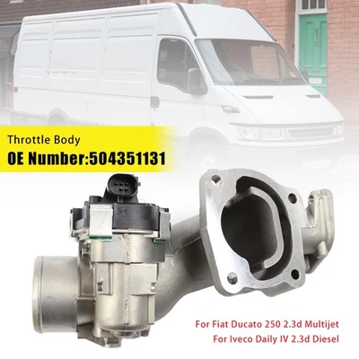 Throttle Body 504351131 For Fiat Ducato 250 Iveco Daily IV 2.3d 2006-2011 Foto 1 de 4