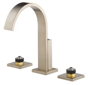 Brizo Siderna Widespread Bathroom Faucet 65380LF-BNLHP Brilliance Brushed Nickel - Picture 1 of 8
