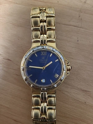 RELÓGIO DE QUARTZO VINTAGE OSKAR EMIL CASABLANCA 301 M. BANHADO A OURO 23K. Precisa funcionar... - Imagem 1 de 4