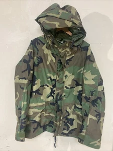 US Military Gortex Parka (X-Large/Regular) Woodland Camo Cold Wet Weather - Picture 1 of 14