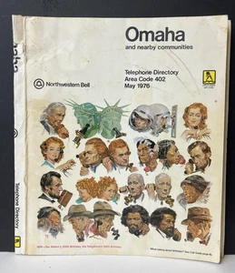 Vintage May1976 Omaha Northwestern Bell Phone Book Directory Cover Area Code 402 - Picture 1 of 4