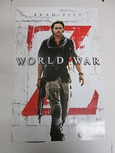 "Mini póster promocional Brad Pitt Guerra Mundial Z regal cine 17"" x 11" - Imagen 1 de 1