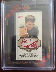 2009 Allen Ginter - Brian Cappelletto - gerahmtes Mini rot Auto 08/10 - Bild 1 von 2