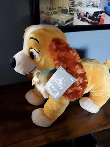 Disney Parks LADY & the Tramp Plush 10"x12" Soft NEW with Tags FREE SHIPPING - Picture 1 of 5