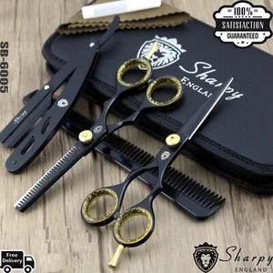 SHARPY ENGLAND Forbici diradamento taglio capelli barbiere professionale salone forbici set parrucchiere