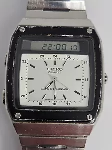 1980er Seiko H357-5040 "For Your Eyes Only" James Bond Alarm Chrono 32mm Uhr - Bild 1 von 22