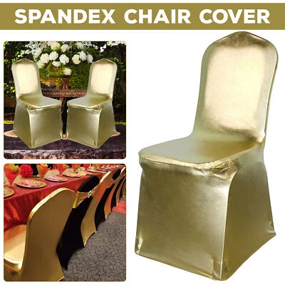 Hochzeit Stuhl Bezüge Premium Spandex Stretch Abnehmbare Ess Slip Sitzbezüge - Bild 1 von 4