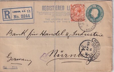 GB очень тонкий коллекции 1920/2, цензура после Первой мировой войны в RHINISH PRUSSIA: - Изображение 1 из 4