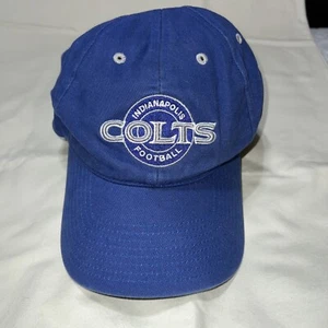 Vintage Indianapolis Colts Twins Enterprise Inc Grey Blue NFL Snapback Hat Cap - Picture 1 of 7