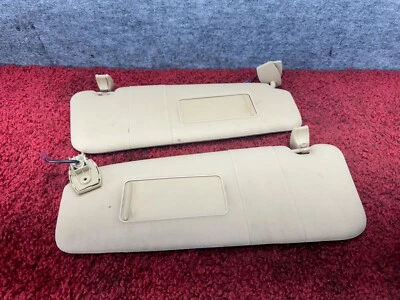 BMW 2004-2010 E60 E61 Juego de panel de cubierta de parasol izquierdo y derecho beige OEM 118K Foto 1 de 4