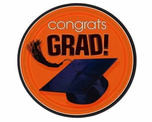 Congrats Grad Orange Lunch Plates, 18ct - Picture 1 of 1