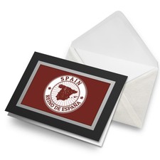 Greetings Card (Black) - Spain Reino De España Map Travel Birthday Gift #4731