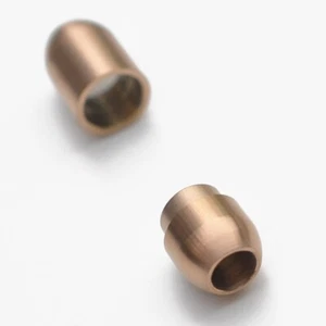 ID: Ø 6 mm ovaler Edelstahl Steck-Magnetverschluss Schließe 19 x 9 mm - Bild 1 von 2