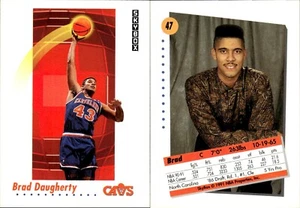 1991-92 Skybox Brad Daugherty #47 Cleveland Cavaliers - Picture 1 of 3
