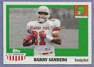 2005 Topps All American Barry Sanders Oklahoma State Cowboys 75 - Picture 1 of 2