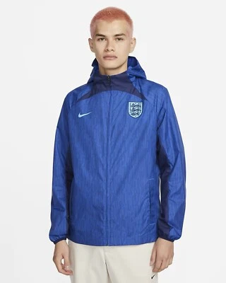 Chaqueta de fútbol Nike England AWF prepartido cremallera completa azul DN1077-480 para hombre talla XL Foto 1 de 4