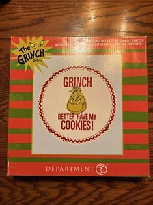 New Department 56 Grinch Better Have My Cookies Platter 6009063 - Picture 1 of 2