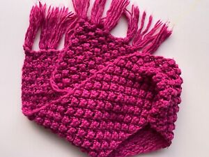 Ted Baker Girls Raspberry Pink Knit Scarf Size 3-6 Years