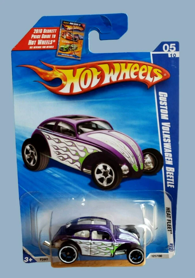 Hot Wheels PERSONALIZADO VOLKSWAGEN BEETLE #121 Purple Heat Fleet '09 Series 5/10 1:64 Foto 1 de 4