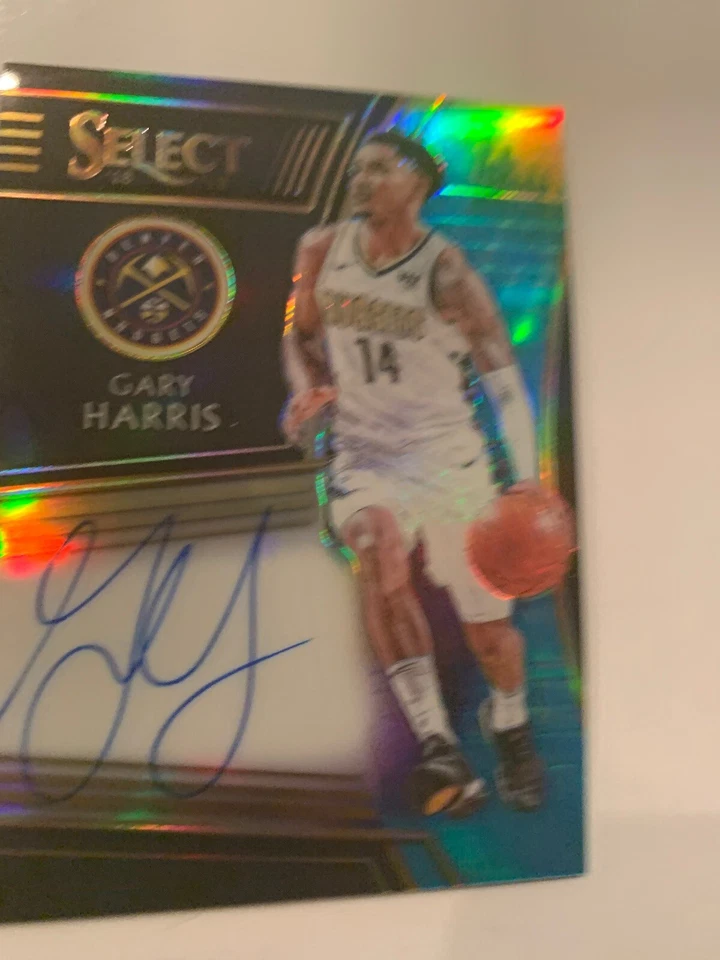 2018-19 NBA Select FOTL Tie Dye On Card Auto Gary Harris 15/25 Denver Nuggets - Image 1 of 4