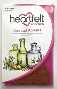 Heartfelt Creations JARS & ACCENTS Cling Stamps HCPC-3686 NEW - Picture 1 of 3
