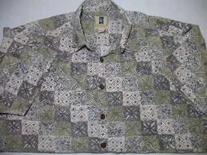 Camicia tropicale hawaiana Kahala uomo 2XL stile batik made in Hawaii - Foto 1 di 5