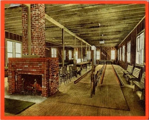 Altapass Inn bowling alley North Carolina postcard a88 - Picture 1 of 2