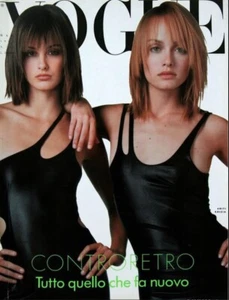 VOGUE Magazine Italia March 1995 AMBER VALLETTA Trish Goff MONICA BELLUCCI Bruni - Picture 1 of 8