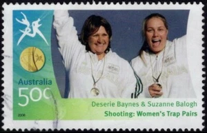 2006 Commonwealth Games 50c Deserie Baynes & Suzanne Balogh Stamp Good Used - Bild 1 von 1