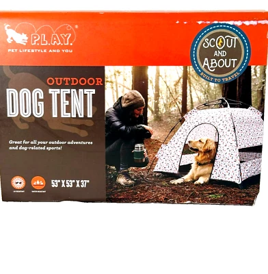 NUEVO: Tienda Exterior para Perros de PetPlay Resistente al Agua Resistente a los UV 53x53x37" Moca Foto 1 de 4