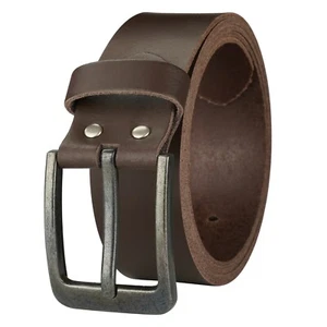 Gürtel Leder Braun 4cm breit Herren Damen Ledergürtel 100% Leder Kürzbar NEU - Bild 1 von 7