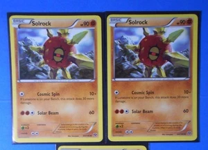 4x Solrock 64/146 Pokemon card XY base set uncommon NM - Picture 1 of 2